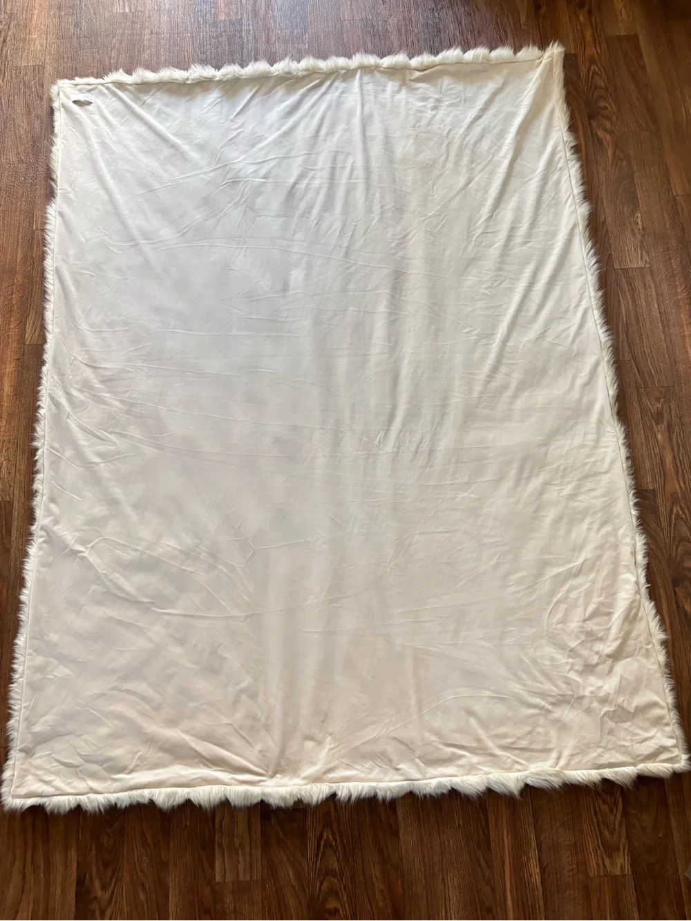 Restoration Hardware RH Ultimate Faux Fur Plush Throw Blanket In Grey Wolf 60x80